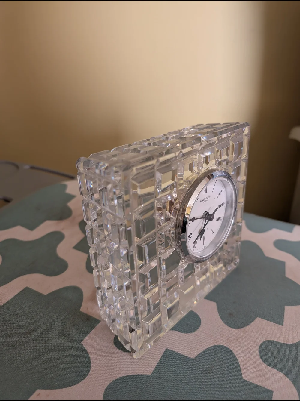 Waterford Crystal Quartz Desk Clock
